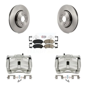 Front Disc Brake Caliper Rotors And Ceramic Pads Kit For 2010-2013 Suzuki Kizashi KC8-100231N