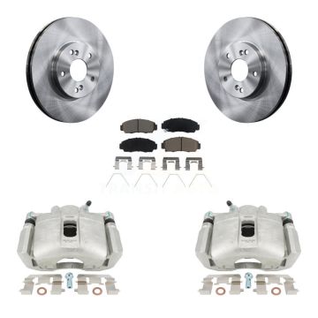 Front Disc Brake Caliper Rotors And Ceramic Pads Kit For Honda Accord Acura TSX KC8-100232C