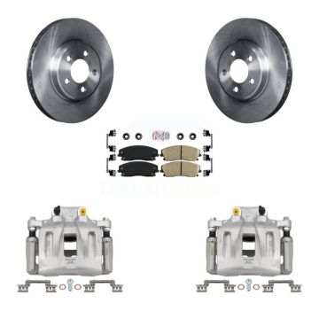 Front Disc Brake Caliper Rotor Ceramic Pad Kit For Dodge Chrysler 300 Charger Challenger KC8-100236N