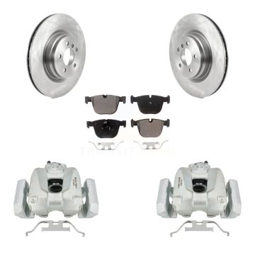 Rear Brake Caliper Rotor Ceramic Pad Kit For BMW 750i xDrive 750Li 550i GT Alpina B7 B7L KC8-100237T