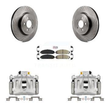 Front Disc Brake Caliper Rotor And Ceramic Pad Kit For Chrysler 300 Dodge Charger Magnum KC8-100238N