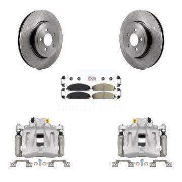 Front Disc Brake Caliper Rotor And Ceramic Pad Kit For Chrysler 300 Dodge Charger Magnum KC8-100239N