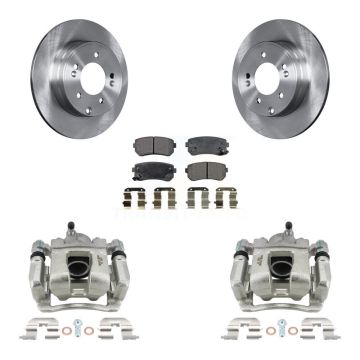 Rear Brake Caliper Rotor & Ceramic Pad Kit For Hyundai Tucson FUEL CELL EV (FCEV) engine KC8-100239T