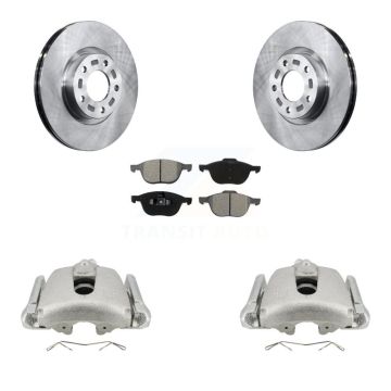 Front Disc Brake Caliper Rotors And Semi-Metallic Pads Kit For Mazda 3 5 Sport KC8-100241S