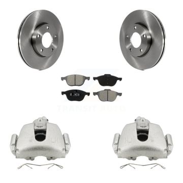 Front Disc Brake Caliper Rotors And Semi-Metallic Pads Kit For Mazda 3 Sport KC8-100242S