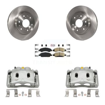 Front Brake Caliper Rotors Ceramic Pad Kit For Chevrolet GMC Silverado 1500 Sierra Tahoe KC8-100243N