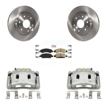 Front Brake Caliper Rotors Ceramic Pad Kit For Chevrolet GMC Silverado 1500 Sierra Tahoe KC8-100244N