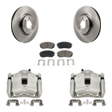 Front Brake Caliper Rotors Ceramic Pad Kit For Hyundai Tucson FUEL CELL EV (FCEV) engine KC8-100245C