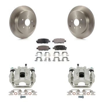 Rear Disc Brake Caliper Rotors And Ceramic Pads Kit For 2009-2013 Suzuki Grand Vitara KC8-100246T