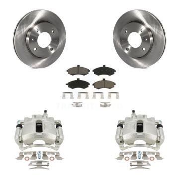 Front Disc Brake Caliper Rotors And Ceramic Pads Kit For Hyundai Elantra KC8-100247C