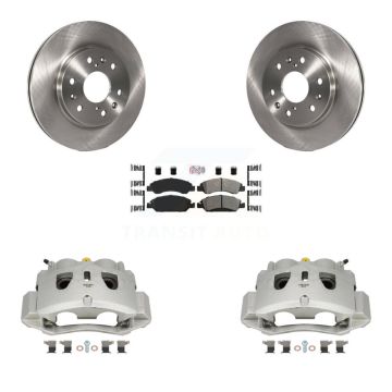 Front Disc Brake Caliper Rotor Semi-Metallic Pad Kit For 2016-2019 Chevrolet Suburban HD KC8-100248N