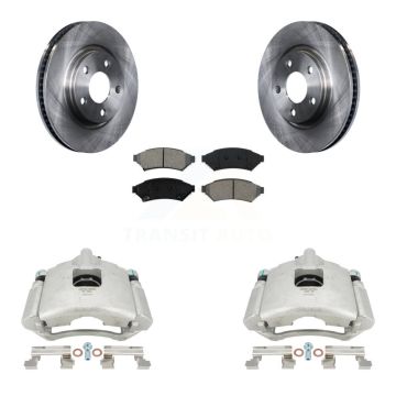 Front Brake Caliper Rotors & Semi-Metallic Pad Kit For Buick Pontiac LaCrosse Grand Prix KC8-100250S