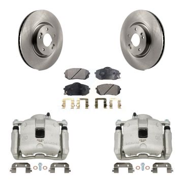 Front Brake Caliper Rotors & Semi-Metallic Pad Kit For 2016 Hyundai Tucson From 05 08 15 KC8-100251P