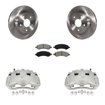 Front Disc Brake Caliper Rotors And Semi-Metallic Pads Kit For Dodge Ram 1500 KC8-100257S