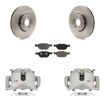 Front Brake Caliper Rotors Semi-Metallic Pad Kit For 2006 Mercedes-Benz E500 To 10 24 05 KC8-100262S