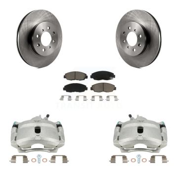 Front Disc Brake Caliper Rotors And Ceramic Pads Kit For Honda Civic Acura EL Insight KC8-100263C
