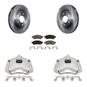 Front Brake Caliper Rotor & Ceramic Pad Kit For Buick Pontiac LaCrosse Grand Prix Allure KC8-100266C