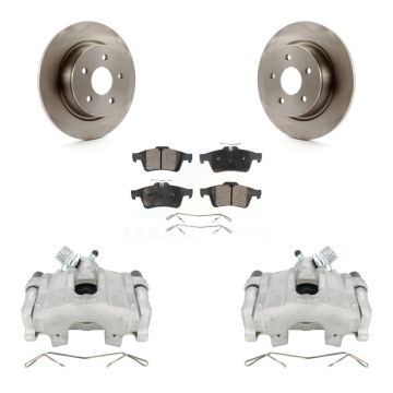 Rear Disc Brake Caliper Rotors And Ceramic Pads Kit For Ford Escape C-Max KC8-100268T