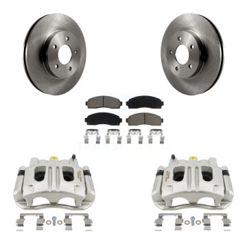 Front Disc Brake Caliper Rotors Ceramic Pad Kit For Chevrolet Equinox Saturn Vue Pontiac KC8-100269C