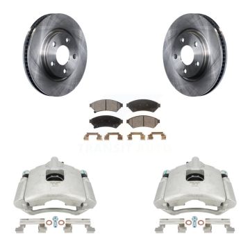 Front Brake Caliper Rotors & Semi-Metallic Pad Kit For Buick Pontiac LaCrosse Grand Prix KC8-100271P