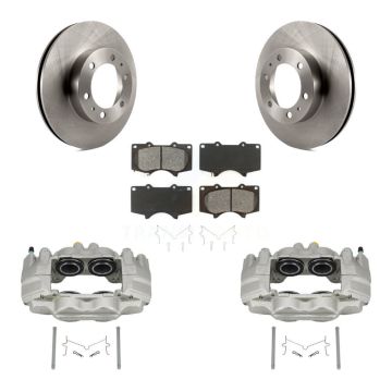 Front Disc Brake Caliper Rotors And Semi-Metallic Pads Kit For Toyota Tacoma FJ Cruiser KC8-100272S