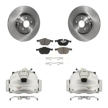 Front Brake Caliper Rotors Ceramic Pad Kit For 14 Ford Transit Connect 104.8" wheel base KC8-100274C