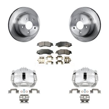 Rear Brake Caliper Rotor And Ceramic Pad Kit For Chevrolet S10 RWD with Disc rear brakes KC8-100274T