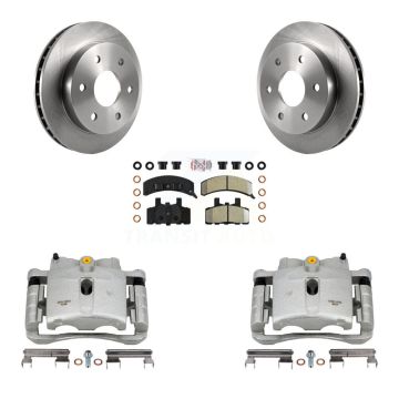 Front Brake Caliper Rotor & Semi-Metallic Pad Kit For Chevrolet Tahoe 4WD with 5.3L/4.8L KC8-100276N