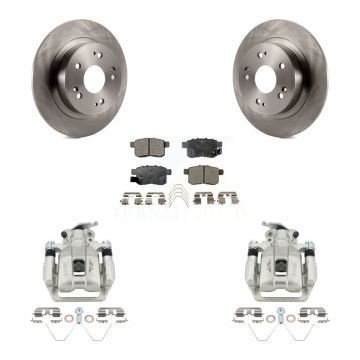 Rear Disc Brake Caliper Rotors And Ceramic Pads Kit For Honda Accord Acura TSX KC8-100277T