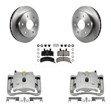 Front Brake Caliper Rotor & Semi-Metallic Pad Kit For Chevrolet Tahoe 4WD with 5.3L/4.8L KC8-100278N