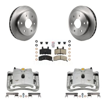 Front Brake Caliper Rotor & Semi-Metallic Pad Kit For Chevrolet Tahoe 4WD with 5.3L/4.8L KC8-100279N