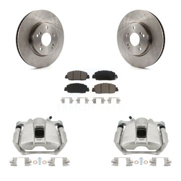 Front Disc Brake Caliper Rotors And Ceramic Pads Kit For Honda Accord KC8-100280C