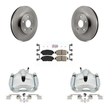 Front Disc Brake Caliper Rotor And Ceramic Pad Kit For Toyota Sienna Camry Solara Avalon KC8-100280N