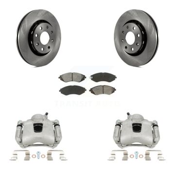 Front Brake Caliper Rotor Semi-Metallic Pad Kit For Chevrolet Aveo Pontiac Aveo5 Wave G3 KC8-100281S