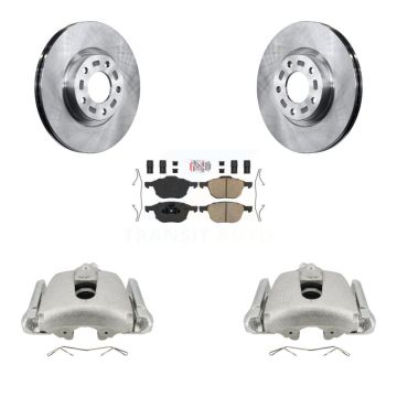 Front Disc Brake Caliper Rotors And Ceramic Pads Kit For Mazda 3 5 Sport KC8-100282N