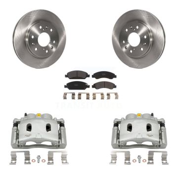 Front Brake Caliper Rotors Semi-Metallic Pad Kit For Chevrolet GMC Silverado 1500 Sierra KC8-100282P