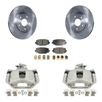 Rear Disc Brake Caliper Rotors And Ceramic Pads Kit For Dodge Grand Caravan KC8-100282T