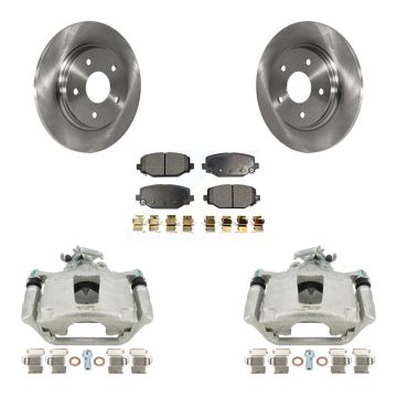 Rear Disc Brake Caliper Rotors And Ceramic Pads Kit For Dodge Grand Caravan KC8-100283T