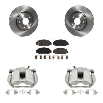 Front Disc Brake Caliper Rotors And Semi-Metallic Pads Kit For Honda HR-V Accord KC8-100286P