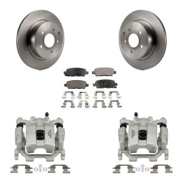 Rear Disc Brake Caliper Rotors And Ceramic Pads Kit For Nissan Maxima KC8-100286T