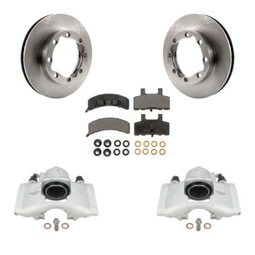 Front Brake Caliper Rotors & Semi-Metallic Pad Kit For 1994 K1500 Suburban Chevrolet GMC KC8-100290P
