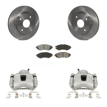 Front Brake Caliper Rotors Semi-Metallic Pad Kit For Chevrolet Optra Suzuki Forenza Reno KC8-100290S