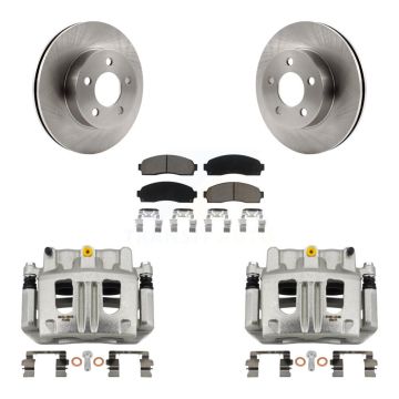 Front Disc Brake Caliper Rotors And Ceramic Pads Kit For Ford Ranger Mazda B4000 4WD KC8-100292C
