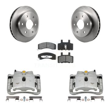Front Brake Caliper Rotor & Semi-Metallic Pad Kit For Chevrolet Tahoe 4WD with 5.3L/4.8L KC8-100296S