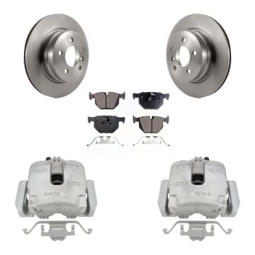 Rear Disc Brake Caliper Rotors And Ceramic Pads Kit For BMW X5 X6 KC8-100296T