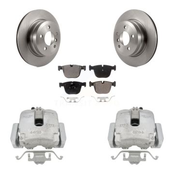Rear Brake Caliper Rotors Ceramic Pad Kit For 2009 BMW X6 xDrive35i with 3.0L From 10 08 KC8-100297T