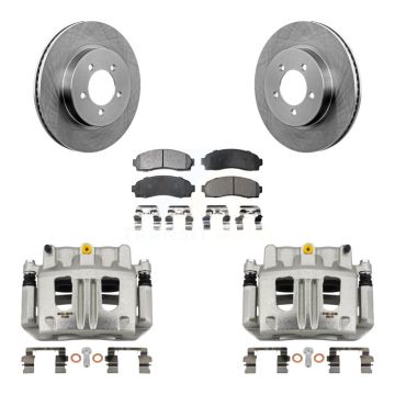 Front Brake Caliper Rotors & Semi-Metallic Pad Kit For Ford Explorer Mercury Mountaineer KC8-100298P