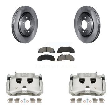 Front Disc Brake Caliper Rotors And Semi-Metallic Pads Kit For Ford F-150 KC8-100298S