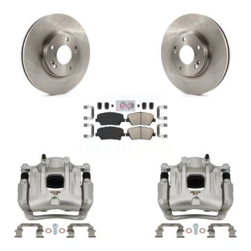 Front Disc Brake Caliper Rotors And Ceramic Pads Kit For Hyundai Santa Fe Kia Sorento KC8-100300N