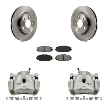 Front Brake Caliper Rotor & Semi-Metallic Pad Kit For Toyota RAV4 Prius V Scion xB Lexus KC8-100303S